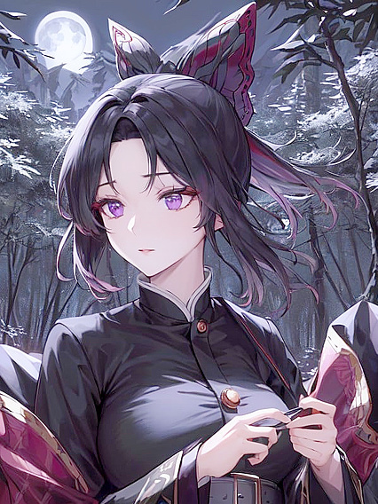 Lusty Encounter in the Moonlit Forest at Night – Hentai AI Porn