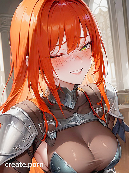 Ginger Goddess with Rounded Ass GetsFit in Seductive Hentai Picture