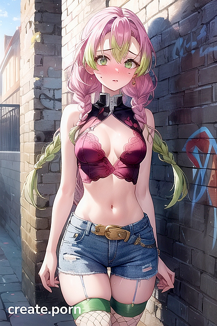 Teen 18+ in Jean Shorts Shows Off Her TightWaist in Seductive Hentai Scene