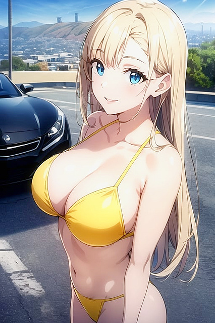 Sunny Enjoying Noontime Pleasure Amidst the Iconic Hollywood Hills Hentai Scene