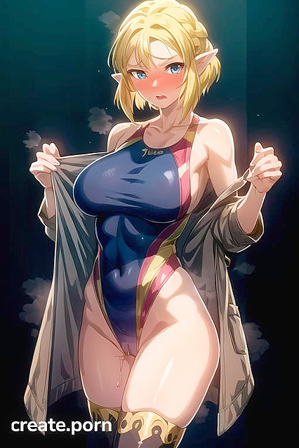 Short-Haired Beauty Shines in Steamy Competition Swimsuit Hentai Action