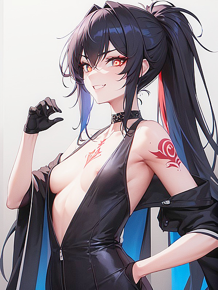 Succulent Vampire Tease: Busty Beauty Shows Off Her Deadly Fangs in Hentai Ecstasy