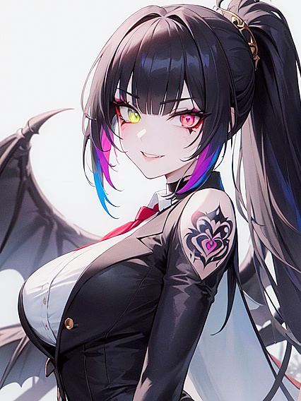 Frowning Eyebrows and Glowing Eyes in Divine Hentai Pleasure