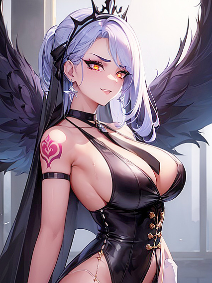 Business Suit and Cape Clash in Intense Arms-Crossed Hentai Pleasure