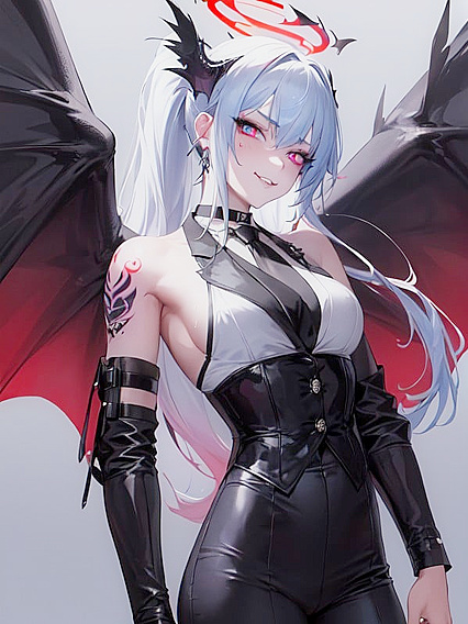 Vibrant-Colored Solo Hentai Adventure with Arms Crossedly Pleasured