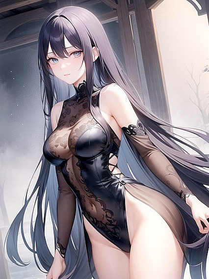 Floating Lanterns and Misty Forests: A Serene yet PowerfulAura inDetailed Realistic Hentai AIPorn