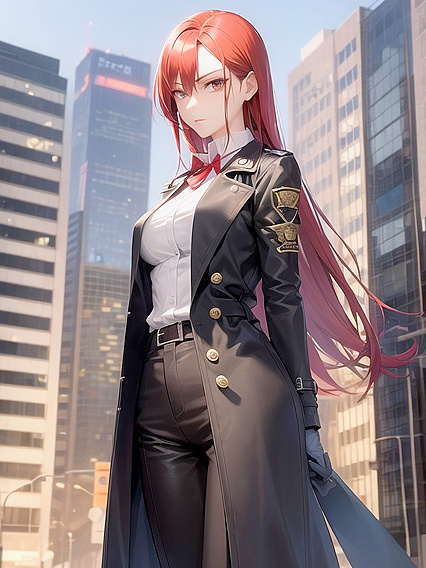 Tall Professional Beauty Stands Dominant in Seductive Hentai Action