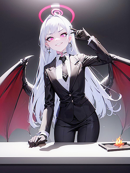Giant Demon Wings and Seductive Grin: Intense Hentai Pleasure for You