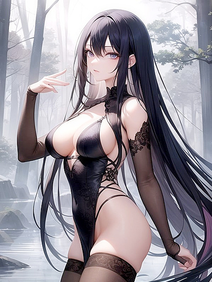 Dreamy Landscape with Surreal Elements and Subtle Supernatural Powers in Hyper-Detailed Hentai