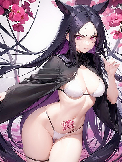 Wet Panties Pulled Up by Frowning Eyes in Sensual Hentai Action