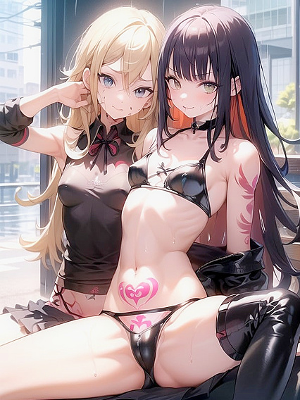 Vibrant-Eyed Beauty Shows Off Her Lingerie in Seductive Action