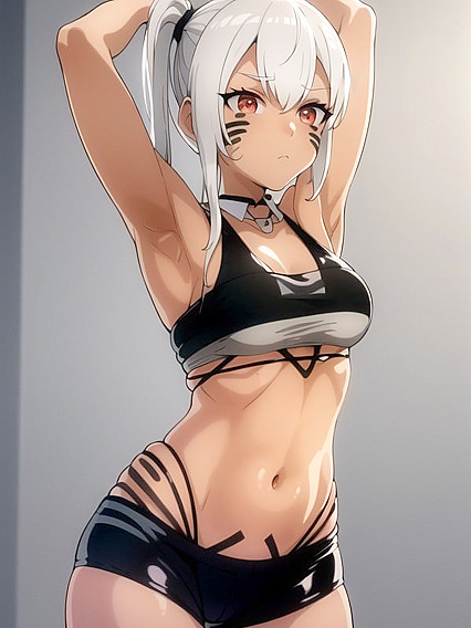 Alabama from Azur Lane Shows Off Her Underboob in Seductive 18+ Hentai Scenes