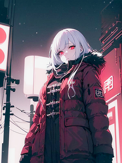 Snowy Night in Tokyo Ghoul: Anime Beauty Enjoys Passionate Hentai Pleasure
