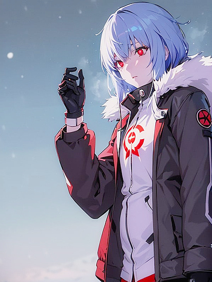 Winter Wonderland: Cinematic Anime Sex Scene Focusing on Her Mesmerizing Eyes and Facial Expressions