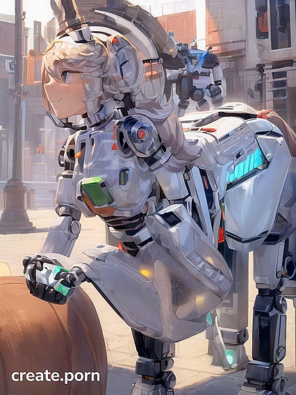 Grinning Centaur Robot inMind-Bending Shape-Shifting Hentai Action
