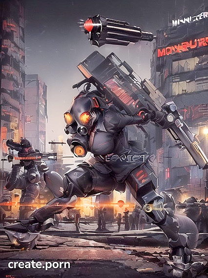 Rusty Big Revolver Aimed at You in This Dark Hooded Horror hentai Mastery