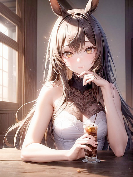 Blonde Cabby Hat, Horse Ears, and Cute Bangs in Steamy Hentai Action