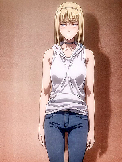 Wearing a Choker and White Hoodie for Seductive SFM Hentai Scenes