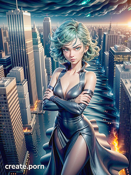 Flowy Dress Flutters in the Wind for Sensual Hentai Pleasure