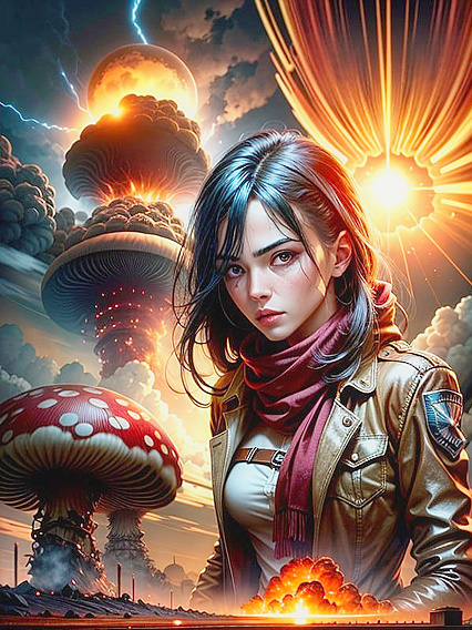 Abandoned Silhouettes and Mushroom Clouds: Intense Post-Apocalyptic hentai Action