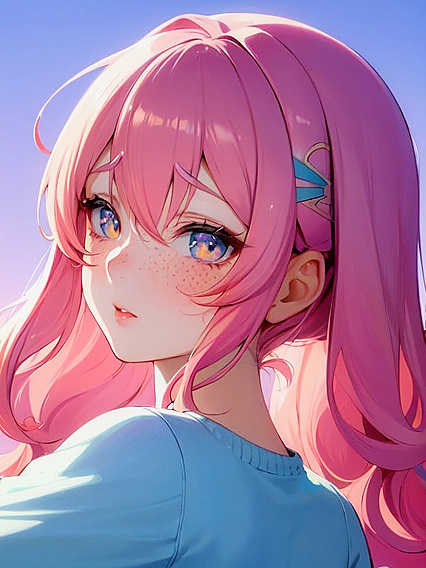 Vintage Anime Sweater and Sparkling Freckled Beauty in Seductive Hentai Scenes