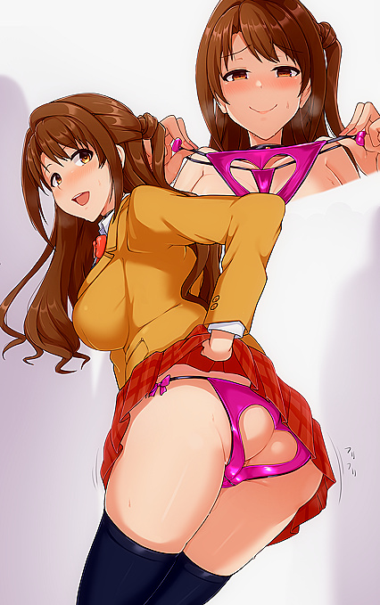 Holy shit! Anal sex on-the go? Ass up in these hentaicontrol bottom lesspants!