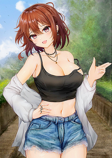 Picasso-style farm girl gets dicked by her hunky farmer neighbor on his tractor