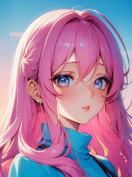 Cute Girl 18+ With Vintage Anime Sunglasses and Hairpins in Seductive Hentai Scenes