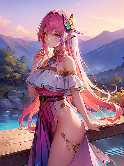 Harmonious Bird Songs and Vibrant Waterfalls Set the Scene for Sensual Hentai Pleasure