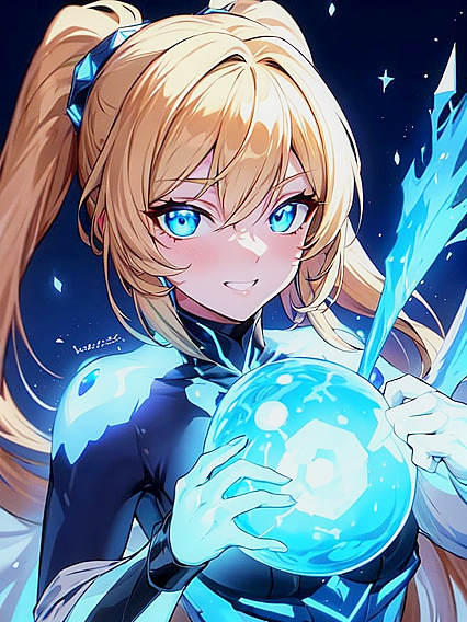 Frozen Fantasy: Blue-Eyed Ice Mage Seduces in WoW-Inspired Snow Cavern