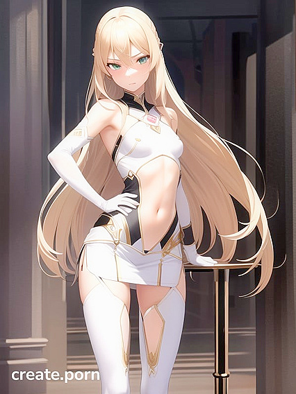 Skinny Girl 18+ with Green Eyes Bound Up in Sensual Hentai Action