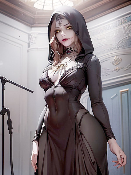 Daniela Dimitrescu from Resident Evil Enjoying Intimate Solo hentai Moments