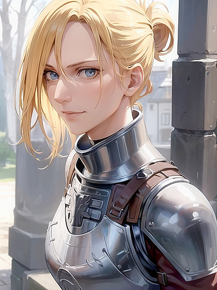Armored Beauty in Boots Stands Dominant for Intense Hentai Pleasure