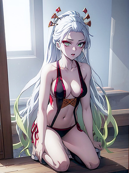 Nezuko's Daki Demon Form Seduces With Tiny 18+ Breasts in Steamy Hentai Scene
