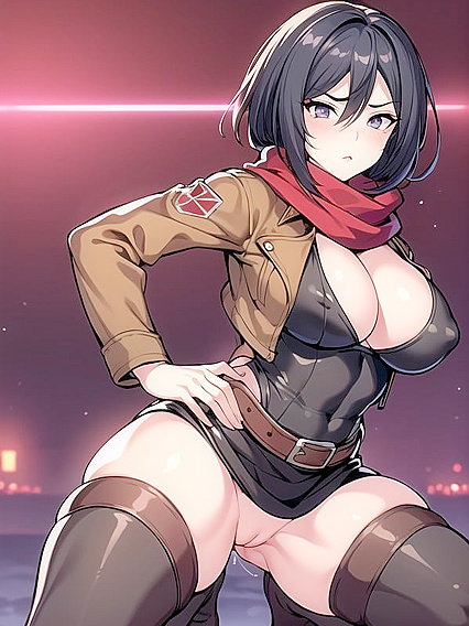 Horny Hentai Waifus Showing Off Their Waist Shots Without Panties