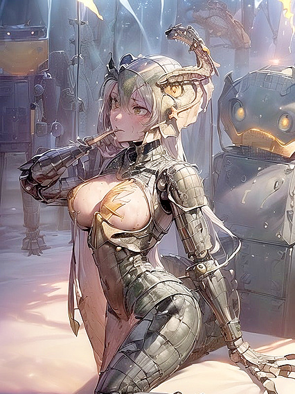 Chimera Caught in Snowstorm Conjures Erotic Lightning Spells for Steamy Hentai Action