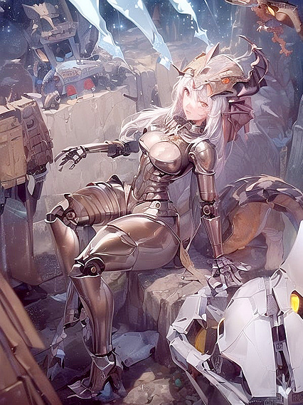 Metal Body Casting Spell in Erotic Workshop Hentai Action