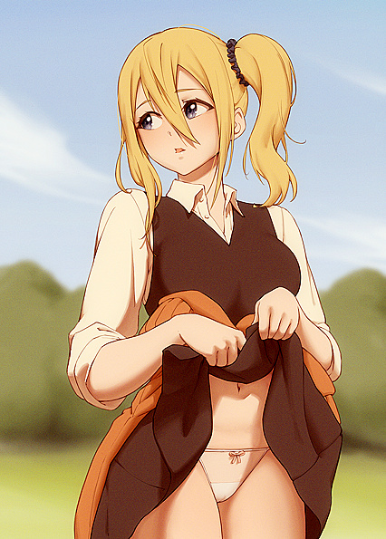 Pic of Kuronoko Flauntin’ Her Cut Pink Hole on Kagura Saga