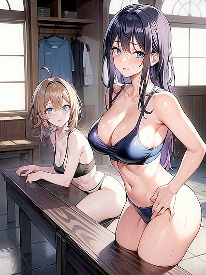 Window View and Towel-Draped Seduction in Steamy Hentai Action