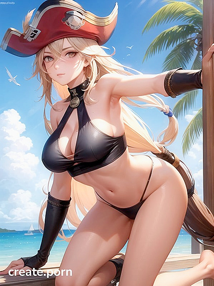 Long-Haired Beauty with Brown Eyes Enjoys Passionate Blue Sea hentai Pleasures