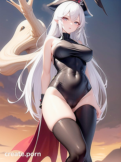 Pirate With Parrot on Shoulder Shows Off Wet Shirt CamelToe and Large Ass on Sea Voyage