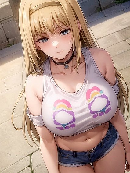Rainbow Pride Crop Top in Steamy LGBT Hentai Action