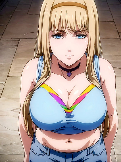 Rainbow Pride Crop Top seduces in LGBT Hentai Porn Graphics