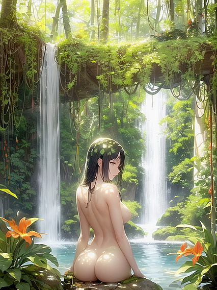 Dappled Light Through Canopy Enhances Exotic Full-Body Hentai Pleasure