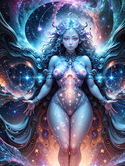 Cosmic Beauty Captured: Celestial Deity in Professional Photography Hentai Ecstasy