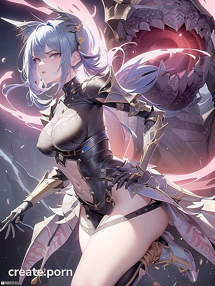 Vivid Blue-Haired Girl 18+ Defends Herself in Intense Hentai Action