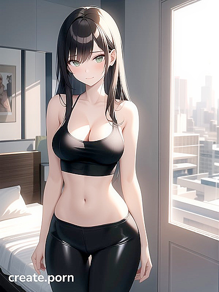 Peep Through the Crack: Secretly Watching Her Undress in Hentai POV