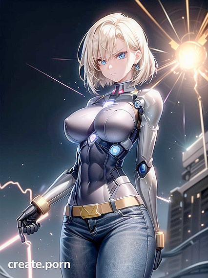 Glowing Energy Core Powers Intense Action and Motion in Hentai erotica