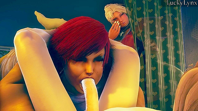 The Ritual - Part Two - Huge 3D bbws deepthroat the cock of petite man