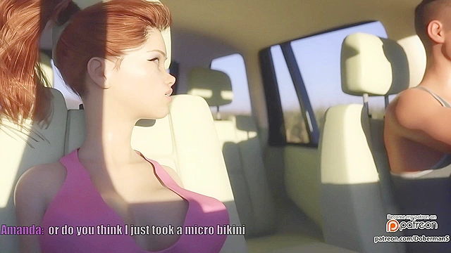 Cheating wife on the way to the country fucked on top of car